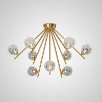 Потолочная люстра INGELA CH L9 Brass