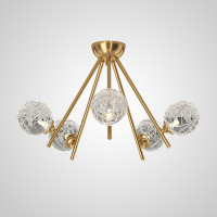 Потолочная люстра INGELA CH L5 Brass