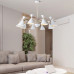 Люстра на штанге FRANKA D100 8 lamps Yellow