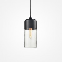 Подвесной светильник NORD B D13 Black/Transparent
