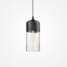 Подвесной светильник NORD B D13 Black/Transparent