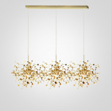 Люстра Tezani Argent Suspension Linear Gold 3 L110