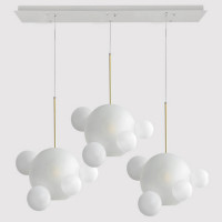 Люстра GIOPATO & COOMBES BOLLE BLS LAMP white glass rectangle