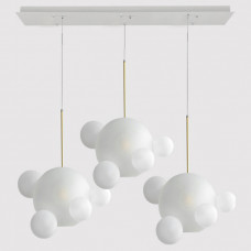 Люстра GIOPATO & COOMBES BOLLE BLS LAMP white glass rectangle
