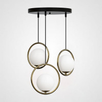 Подвесной светильник HOOP-TRIO Латунь, Круг, Диск