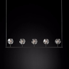 Люстра Boule De Cristal Linear Chandelier 5 Black