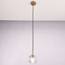 Подвесной светильник Boule De Cristal Single Rod Pendant Brass