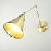 Бра Gloce Cone Shade Loft Industrial Metal Tall Gold
