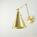Бра Gloce Cone Shade Loft Industrial Metal Tall Gold