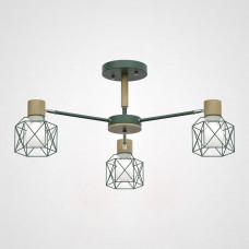 Потолочная люстра CORF B3 Green 3 lamps