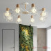 Потолочная люстра CORF B3 Black 5 lamps