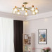 Потолочная люстра CORF B3 Black 5 lamps