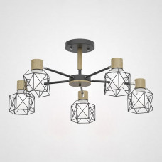 Потолочная люстра CORF B3 Black 5 lamps