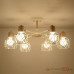 Потолочная люстра CORF B3 Black 5 lamps