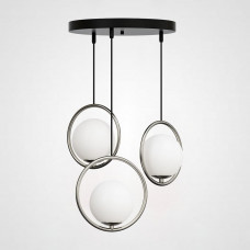 Подвесной светильник HOOP-TRIO Серебро, Круг, Диск