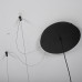 Реечный подвесной светильник PALMA Wall lamp 2 шара + 1 вазон горизонтальная