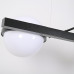 Реечный подвесной светильник PALMA Wall lamp 2 шара + 1 вазон горизонтальная