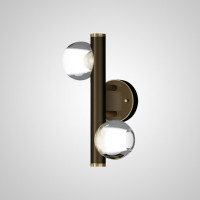 Настенный светильник ILIANA WALL B Brass Black