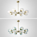 Люстра на штанге MARINE D104 10 lamps Black/Blue