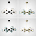 Люстра на штанге MARINE D104 10 lamps Black/Blue