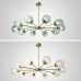 Люстра на штанге MARINE D104 10 lamps Black/Blue