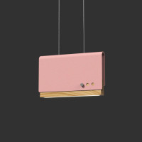 Светодиодный подвесной светильник BOOK 2 H15*25 Pink