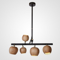 Подвесной реечный светильник CONNY L5 Light brown ball