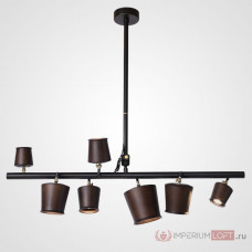 Подвесной реечный светильник CONNY L7 Dark brown