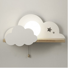 Бра с полкой Белое Облако Wall Lamp White Cloud