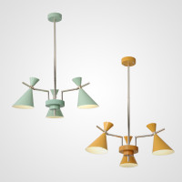 Люстра на штанге FRANKA D80 3 lamps Yellow