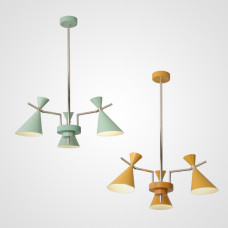 Люстра на штанге FRANKA D80 3 lamps Green