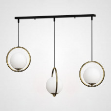 Подвесной светильник HOOP-TRIO Латунь, Круг, Планка