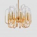 Люстра BRASS AND GLASS LOOP CHANDELIER D60