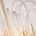 Люстра BRASS AND GLASS LOOP CHANDELIER D60