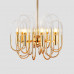 Люстра BRASS AND GLASS LOOP CHANDELIER D60