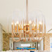Люстра BRASS AND GLASS LOOP CHANDELIER D60