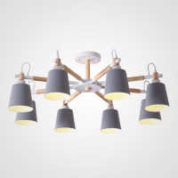 Люстра на штанге VARDA 8 lamps Grey