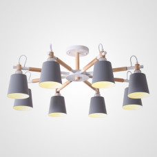Люстра на штанге VARDA 8 lamps Grey