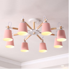 Люстра на штанге VARDA 8 lamps Pink