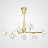 Люстра на штанге ICE 7 lamps Gold