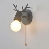 Бра с рожками DEER A SWITCH Black