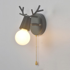 Бра с рожками DEER A SWITCH Black