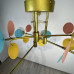 Потолочная люстра MATISSE B D80 Gold Multicolor