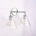 Бра RH Utilitaire Funnel Shade Double Sconce Silver
