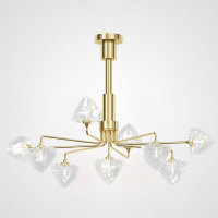 Люстра на штанге ICE 9 lamps Gold