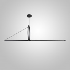 Подвесной светильник SUSPENSION CERCLE ET TRAIT – GRAPHITE SATINE L170