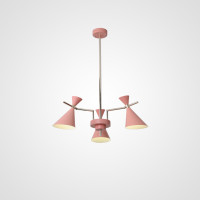Люстра на штанге FRANKA D80 3 lamps Pink