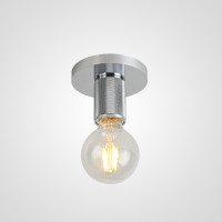 Потолочный светильник RH Utilitaire Socket Flushmount Silver