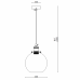 Подвесной светильник Loft Clear Glass Sphere Cloche молочный