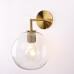 Бра RH Utilitaire Globe Shade Single Sconce Brass